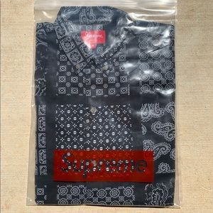 Supreme | Shirts | Supreme Paisley Grid Button Up Shirt | Poshmark